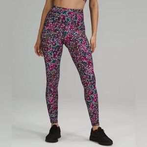 Base Pace Electric Floral Tights 28” inseam US 8